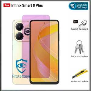 Tempered Glass Blue Light INFINIX SMART 9 4G 8 Plus 8 Pro 8 HD 8 7 4 Anti Radiasi UV Blue Ray Screen Protector