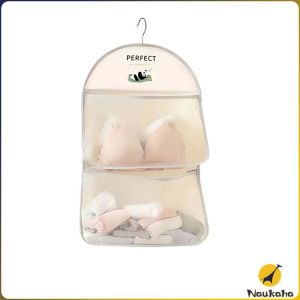 Naukaha【Ready in Stock】 Underwear Storage Bag Wall Hanging Large Capacity Multifunctional Socks Storage Bag