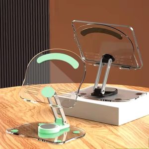 ที่วางมือถือรุ่น KF-Z11 หมุนได้ 360 องศา แท็บเล็ตพับได้ โปร่งใส แข็งแรง ทนทาน ตั้งได้ นอนได้ พร้อมซิลิโคนป้องกันทุกส่วน