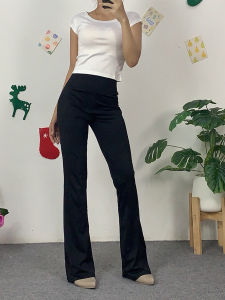 ชุดเซ็ต เสื้อแขนสั้นคอกลม + กางเกงบาน