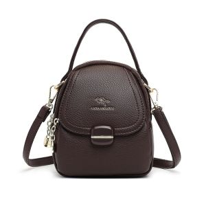 Soft Leather Handbags Middle Aged and Elderly Small Bag For Women 2026 New Fashion Moms Single Shoulder Crossbody Handbag