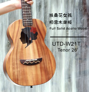 TODO Ukulele 26 Concert Fuso Flower Girl Acacia Wood Full Solid