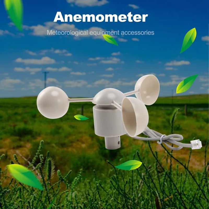 2 Pcs Anemometer Wind Speed Measuring Instrument Wind Speed Sensor  Meteorological Instrument Accessories for Misol Anemometer, WH-SP-WS01 &  WH-SP-WD