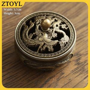 ZTOYL Vintage hợp Kim Hương Burner Stick chủ ba chân Rỗng ra mini Gỗ đàn hương Lư Hương Burner trang trí nhà