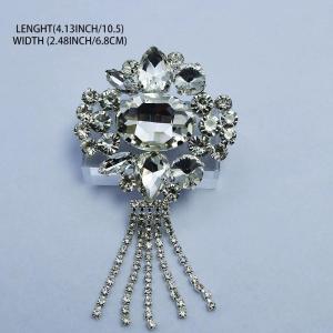 DIY Dance Dress Hot Salem Crystal Rhinestone Tassel Brooches Pin Flower Welding Chain Diy Evening Dress Wear Hat Bag Trim Accessories