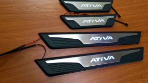 perodua ativa door step led sill plate panel Protector anti scratch accessories