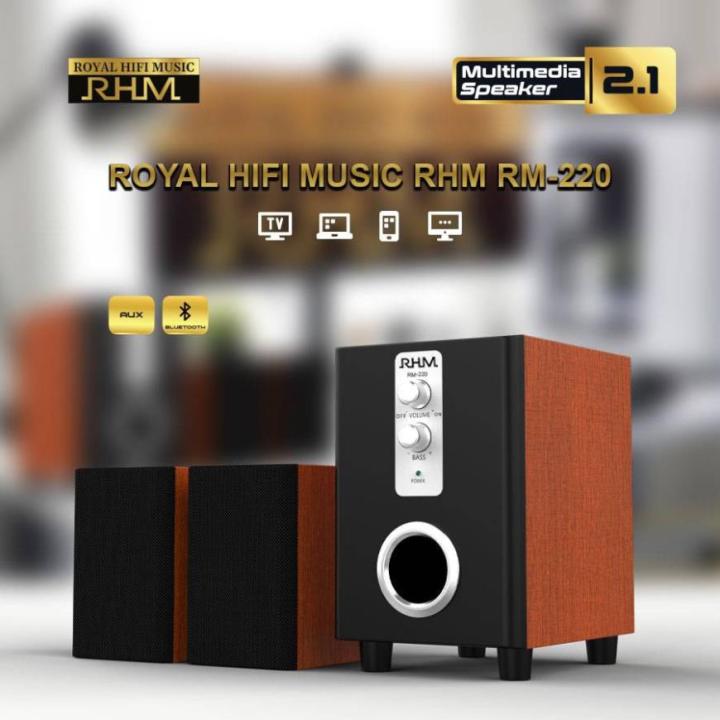 Loa máy tính 2.1 RHM-220BT Bluetooth công suất 12W Âm Thanh Siêu Hay ...