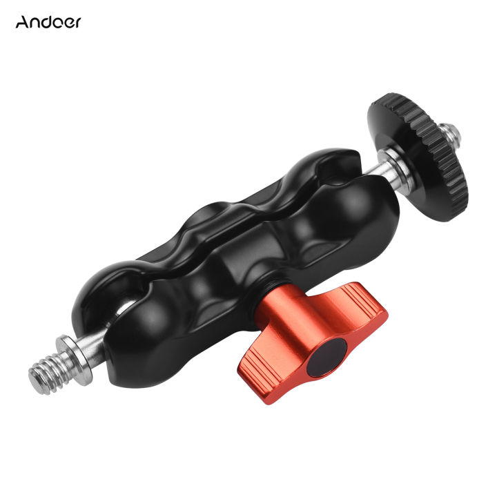 Andoer Articulating Friction Arm Monitor Mount With Double Ballhead Standard Inch Screw For