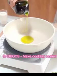 Non Stick Frying Pan kitchen 4Pcs cookware set Wok Milk Pan Frying Pan with Lid Suitable for All Stove Coating with lid