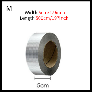 Repair Tape Super Waterproof Butyl Rubber Aluminium Foil Tape Strong Adhesive