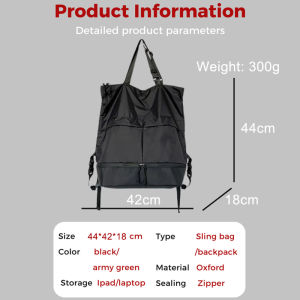 (Ship in 12hrs)Multifunctional Waterproof Backpack Tote bag for women men Laptop Backpacks Lightweight Large Capacity Solid Colour Outdoor Travel Bag