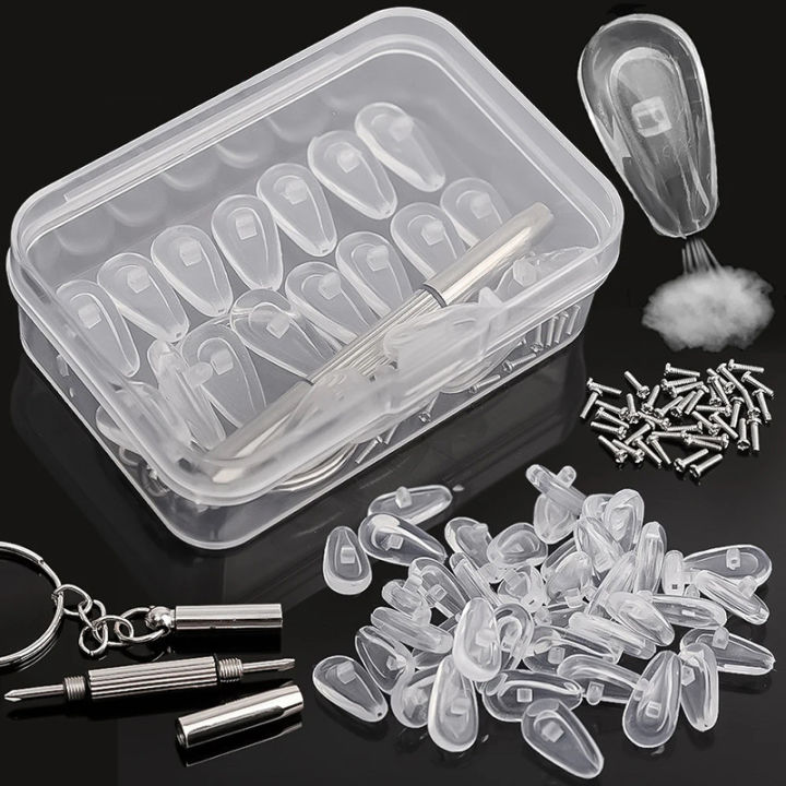 20pcs%20Silicone%20Screw%20On%20Nose%20Pads%20Brace%20Support%20For%20Glasses%20Sunglasses%20Support%20Nose%20Pads%20Eyewear%20Accessories%20-%20Image%202
