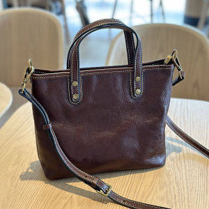 BeeGreen Women Genuine Leather Shoulder Bag Plain Handbag High Quality Commuter Bag Soft Tote Bag