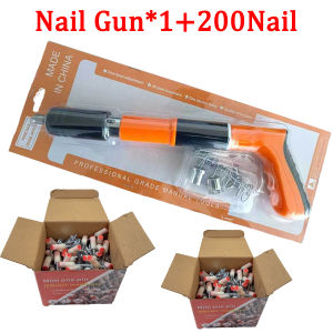 original Nail gun Manual Steel Nails Gun For Concrete Rivet Tool Steel Rivet Gun Nail Punch Gun Wall Ceiling Artifact Manual Steel Nail Guns Tufting Rivet Tool Concrete Wall