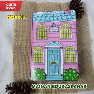 quite book / DIY / DIY Paper Doll House Cute Pink QUIET BOOK / mainan edukasi anak
