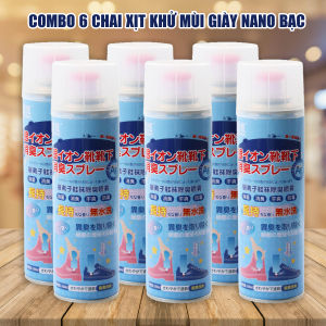 COMBO 6 Chai xịt khử mùi giày nano bạc đa năng JIXUAN khử mùi hôi giày hôi chân mùi tất tủ giày lâu năm