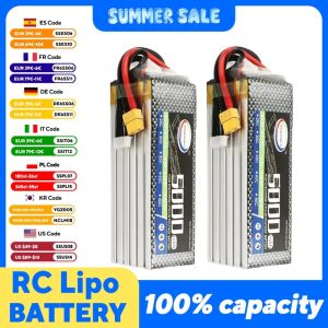 2026 RC 2S 3S 4S 5S 6S 2200 3300 3500 4200mAh 7.4V 11.1V 14.8V 18.5V 22.2V for Racing Airplane Helicopter RC Model Parts