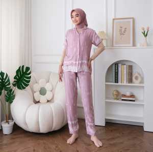 Baju tidur wanita rayon piyama wanita CP LIsta Size XL & XXL