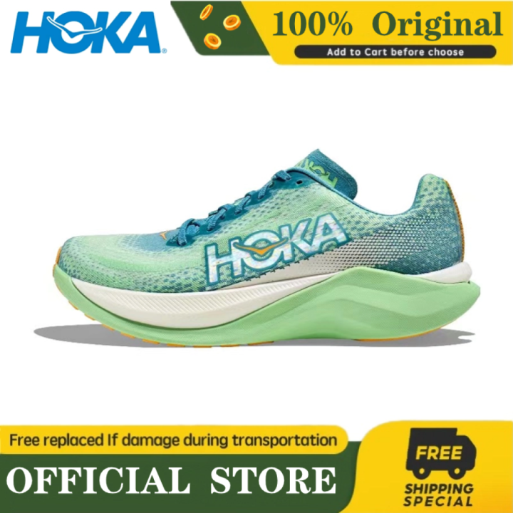 HOKA ONE Mach X shock absorbing road running shoes for men women ladies ...