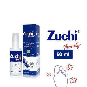 Xịt Khử Mùi Hôi Chân Zuchi Family 50ml – Xịt Khử Mùi Giày Khô Nhanh 10 Giây Không Dính Ướt Tiện Dùng