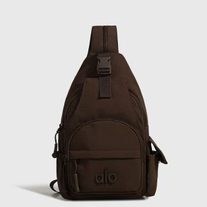Alo Sling Backpack for Women Lightweight Crossbody Chest Bag Multi Pocket Waterproof Casual Outdoor Travel Gym Daypack