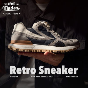 Maden brand tooling style men 2024 summer new youth retro jogging shoes breathable thick-soled casual men’s shoes Korean version of the trend sports shoes men gentleman morning running daddy shoes
