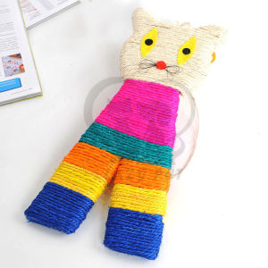 Cat Kitten Sisal Rope Cat Shaped Durable Scratching Board / Scratcher Pad Cat Toy