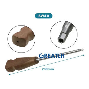 GREATLH Bone Screwdriver Hexagon Head Bone Screw Driver Orthopedic Instrument pet