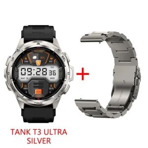 Ban Đầu Kospet T3 siêu thông minh Đồng Hồ Cho Nam Giới GPS 1.43 "Amoled 100M Không Thấm Nước Gồ Ghề Quân Sự cuộc gọi Bluetooth Câu Trả Lời/Quay Số Thiết bị theo dõi sức khỏe thể thao Huyết Áp/theo dõi giấc ngủ 60 Ngày Tuổi thọ Pin Đồng Hồ Cho Android