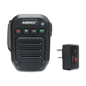 ABBREE Wireless Bluetooth Handheld Speaker Mic For BaoFeng UV-5R 21 888S Quansheng K5 (8) 5R Walkie Talkie Two Way Radio