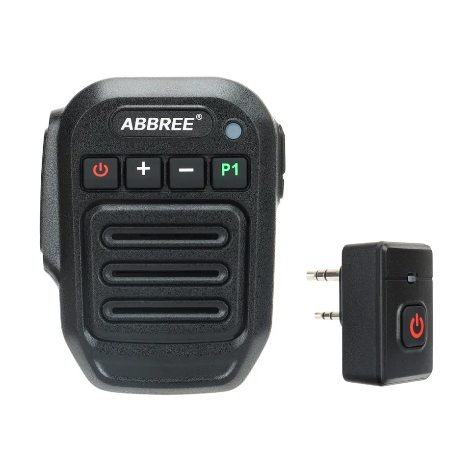 ABBREE Two Way Radio Wireless Bluetooth Handheld Speaker Mic - Main Image
