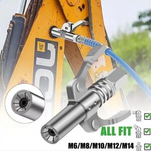 High Pressure Grease Nozzle 10000 PSI NPTI/8 Grease Coupler Oil Pump Car Lubricant Tip Repair Accessories Lubricant