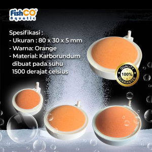 Fishco Batu Aerator Nano Air Stone Convex 80mm