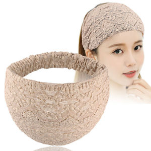 Headband Polos Lebar Lace Gaya Korea / Bandana Headband Wideline Lebar Elegan
