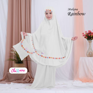 Mukena Anak dan Remaja Rainbow demanise 1-12th Rayon Premium motif Rainbow