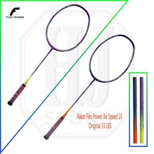 Raket Badminton Original Flex Power Air Speed 10 Bonus Tas Serut