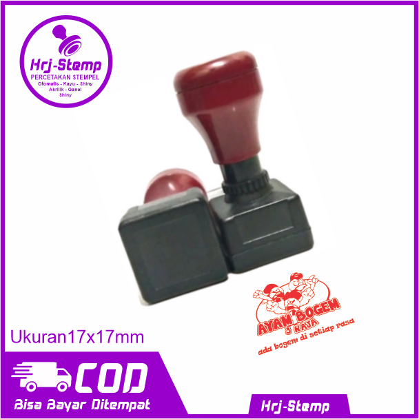 Cetak Stempel Standar Ayam Geprek | Cetak Stempel Otomatis 1 Warna