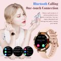 Aolon Lily R2 Smartwatch Wanita Zinc Alloy 1.27-inch TFT Women's Health/Heart Rate/Blood Oxygen/Stress/Sleep monitoring IP67 Waterproof flashlight Bluetooth Call 150+ Sport Mode 290mAh Size 40.9*12mm jam tangan wanita elegan smart watch wanita 2025. 
