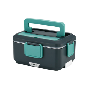 เครื่องอุ่นอาหารไฟฟ้า220Vเครื่องทำกล่องข้าวกลางวันสแตนเลสพกพาได้สำหรับรถยนต์บ้านกล่องข้าวทำความร้อน