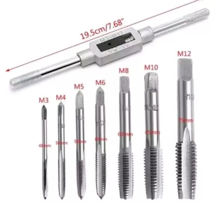 8PCS/16 Pcs Hand tap and die set ,Alat dan Tap Ulir Baut hand tap set