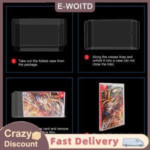 【CHANGXIANG3】 Hộp đựng trò chơi cho Nintendo Switch ống bọc bảo vệ có thể khóa lại túi nhựa OPP cho hộp chứa NS