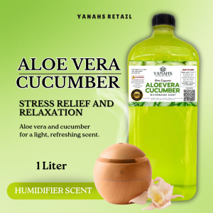 ALOEVERA CUCUMBER Humidifier Scent 1L Water Based Essential Oil
