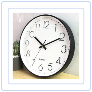 【Pure Care】 Quartz Silent Nate Simple Elegant Wall Clock with a Minimalist Design for Modern Living Rooms