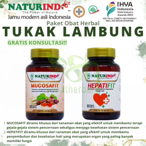 Obat herbal tukak lambung batuk aman kronis luka nyeri ulu hati secara alami jamu modern asli indonesia mucosafit naturindo sahatherbal