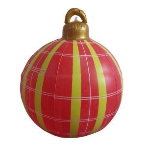 MIKE DUNBAR Durable Smooth Environmentally Friendly Garden Decorative Ball LED Light Easy to Use Soft Christmas Atmosphere Lantern Inflatable Scenery Ball Inflatable Christmas Ball Glow Ball