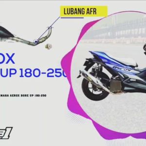 Knalpot Rob1 Aerox Old Bor Up 180 & 200 cc Megabomb Cap V