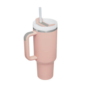 40OZ Water Bottle Cups Coffee Mug With Straw Handle Leak-Proof Good Sealing 304 Stainless Steel