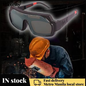Auto Dimming Welding Goggles for Argon Arc Welding Solar Powered Eye Protection Equipment for Industrial and DIY Use