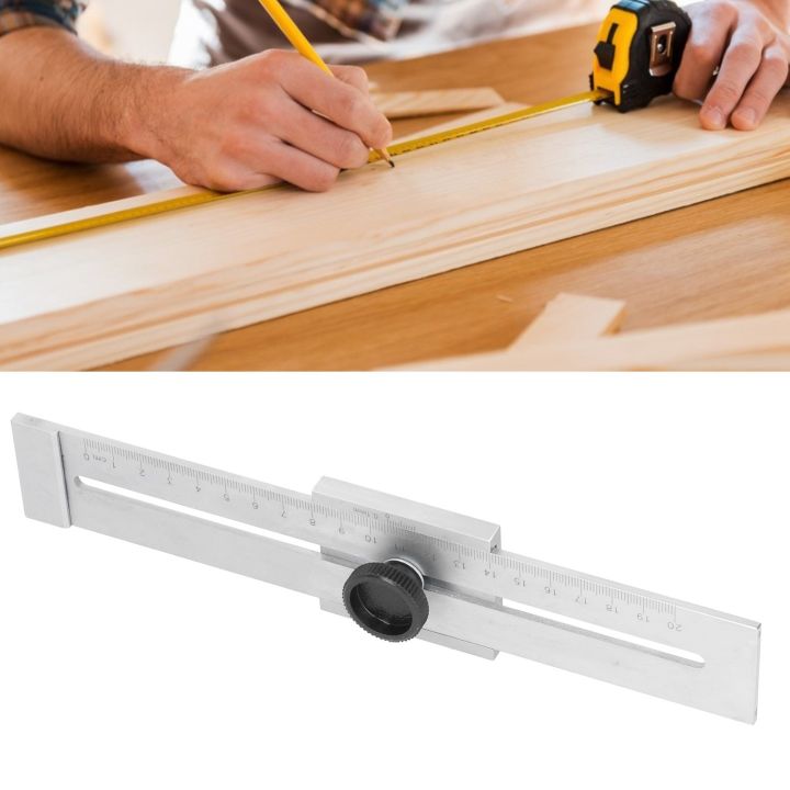 Sliding Line Ruler Woodworking Parallel Ruler Carbon Steel for Marking ...