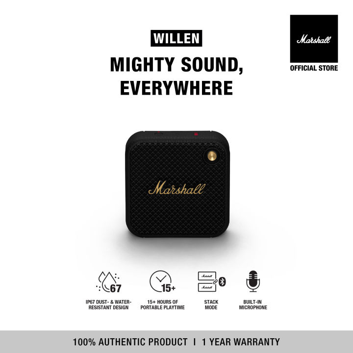 [OFFICIAL] Marshall Willen Bluetooth Speaker (Black & Brass / Cream